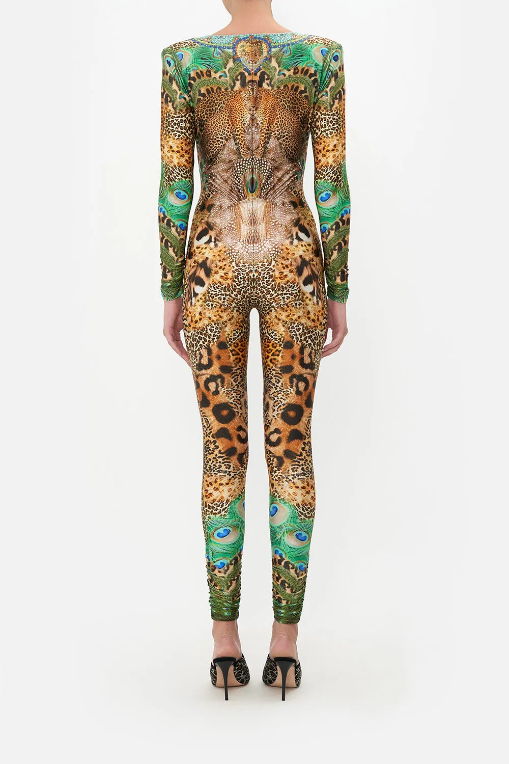 PLUNGE FRONT CATSUIT WITH RING SURREALIST XANADU sold by Camilla product image thumbnail 2