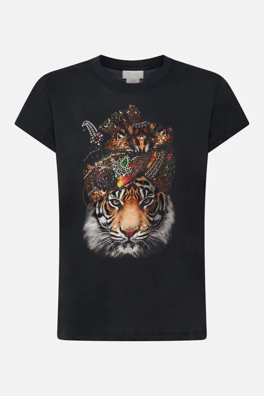 SLIM FIT ROUND NECK T-SHIRT SURREALIST XANADU sold by Camilla