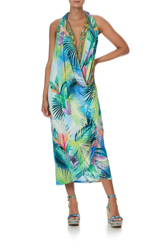 SIDE DRAPED JERSEY DRESS WHATS YOUR VICE made by Camilla