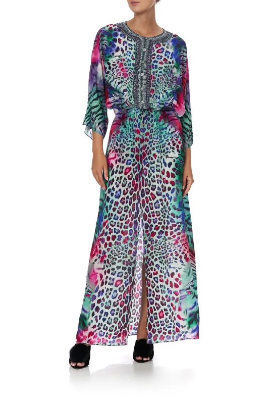 SPLIT POCKET DRESS MIGHTY MEOW made by Camilla