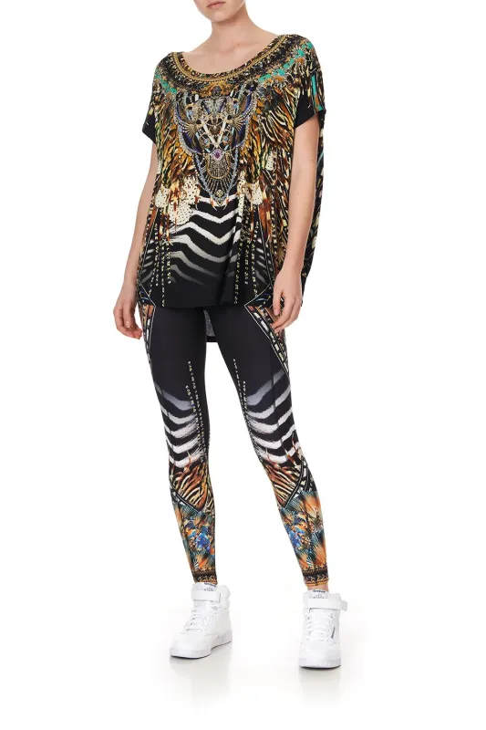 LOOSE FIT ROUND NECK TEE LOST PARADISE made by Camilla