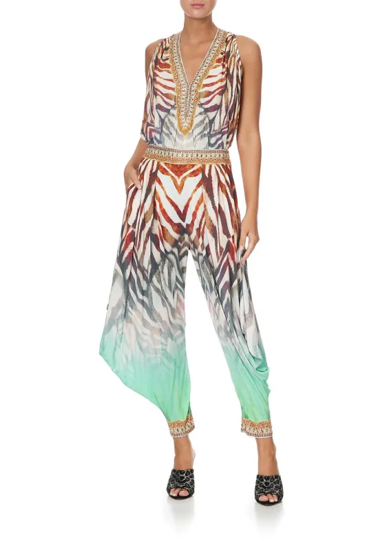 JERSEY DRAPE PANT WITH POCKET SAVANNAH made by Camilla