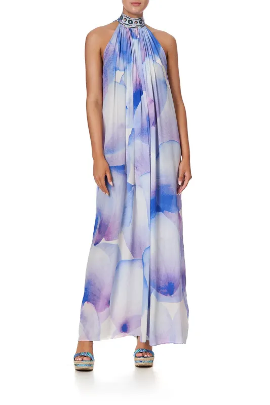 HIGH NECK LONG DRESS DREAM CATCHER made by Camilla