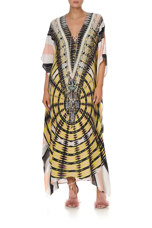 V NECK SPLIT KAFTAN VORTEX sold by Camilla