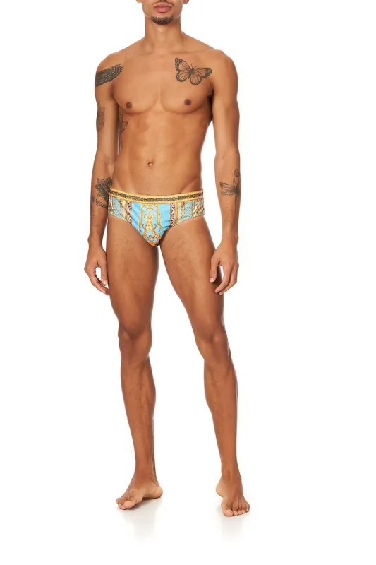 SWIM BRIEF DRIPPING IN DECADENCE made by Camilla