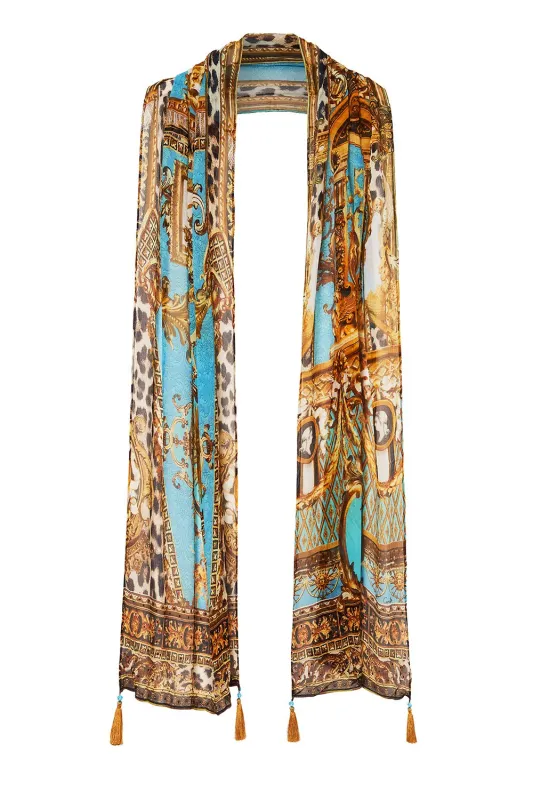 LONG SCARF DRIPPING IN DECADENCE made by Camilla