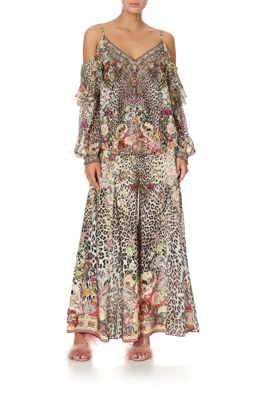 DROP SHOULDER RUFFLE BLOUSE ANARCHY AT ANNABELS made by Camilla