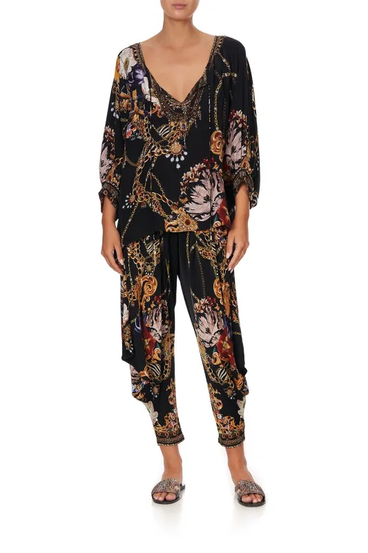 RAGLAN SLEEVE BLOUSE WITH CUFF A NIGHT IN THE 90S made by Camilla