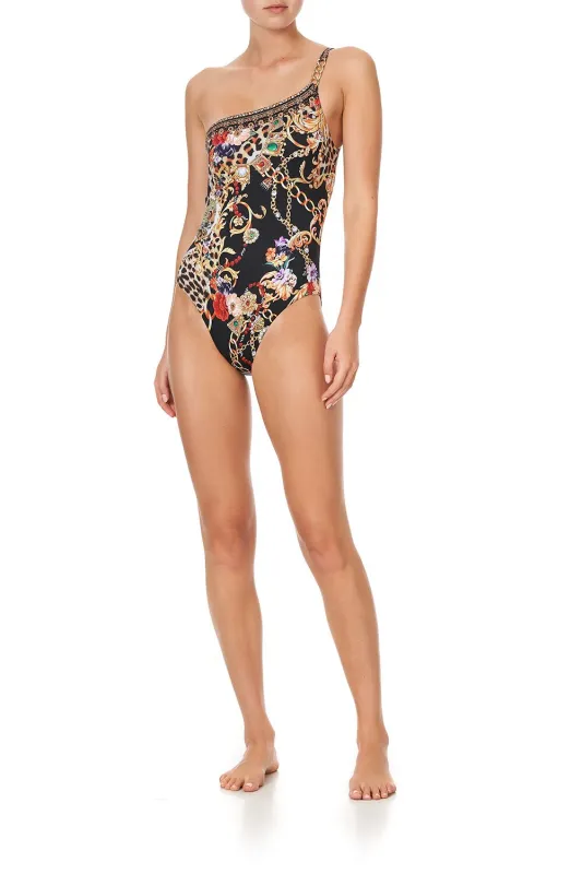 ONE SHOULDER ONE PIECE WITH CHAIN A NIGHT IN THE 90S sold by Camilla