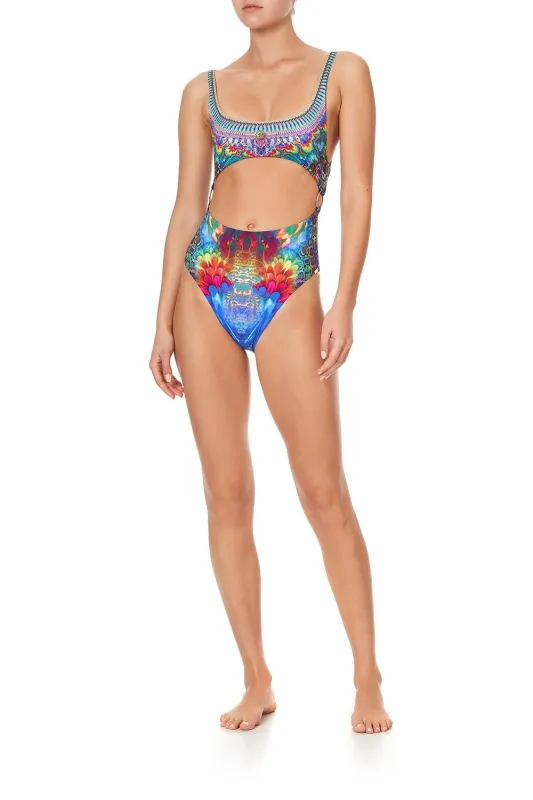 CUT OUT ONE PIECE WITH RINGS HYPED UP HIPPIE made by Camilla