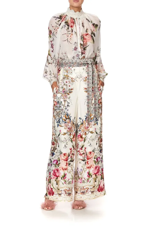 PAPERBAG WAIST WIDE LEG PANT LONDON LOOMS sold by Camilla