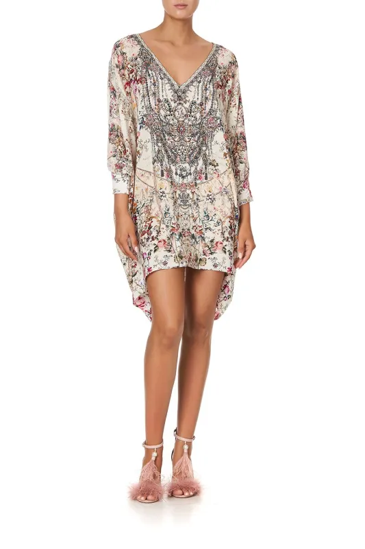 SHORT KAFTAN WITH CUFF LONDON LOOMS made by Camilla