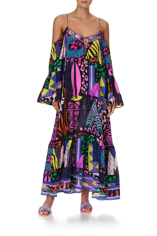 DROP SHOULDER LONG SLEEVE DRESS FAIR LADYS DINKUM sold by Camilla