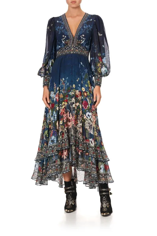 LONG BUTTON FRONT DRESS DREAMS OF MIDSUMMER sold by Camilla