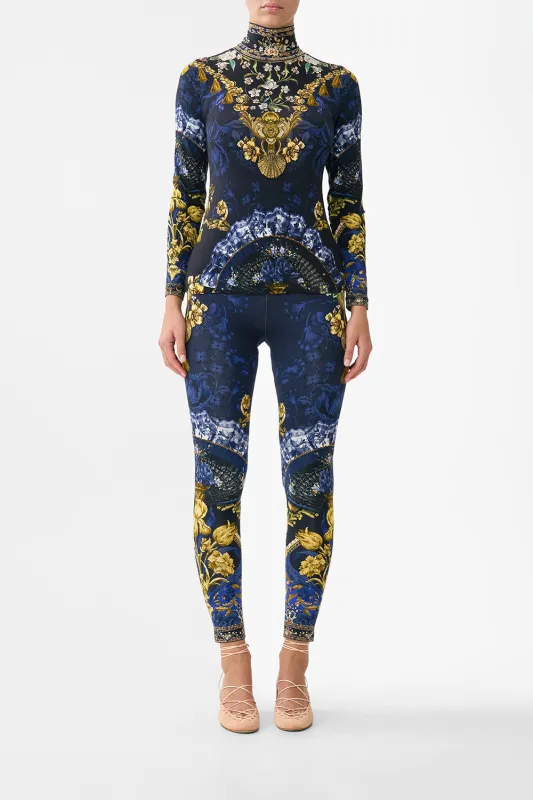 JERSEY TURTLENECK NOTES FROM THE BLUE ROOM made by Camilla