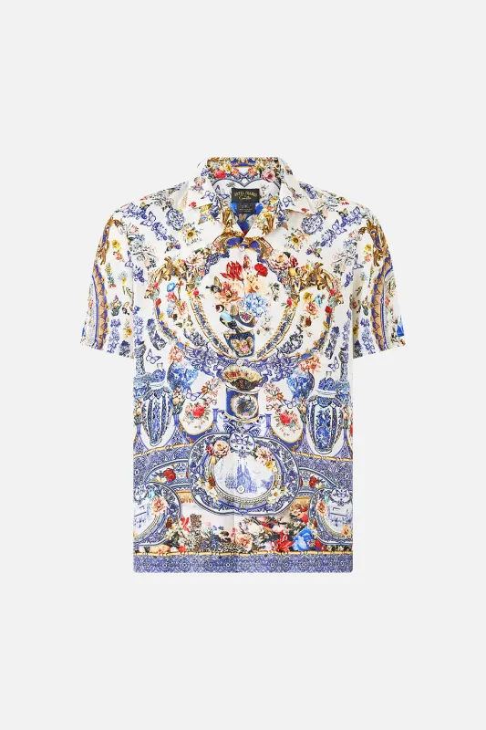 SHORT SLEEVE CAMP COLLARED SHIRT THE POTTERY PARLOUR made by Camilla