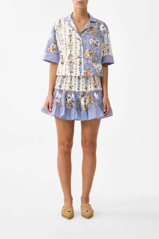 SHORT SHIRRED SKIRT THE POTTERY PARLOUR made by Camilla