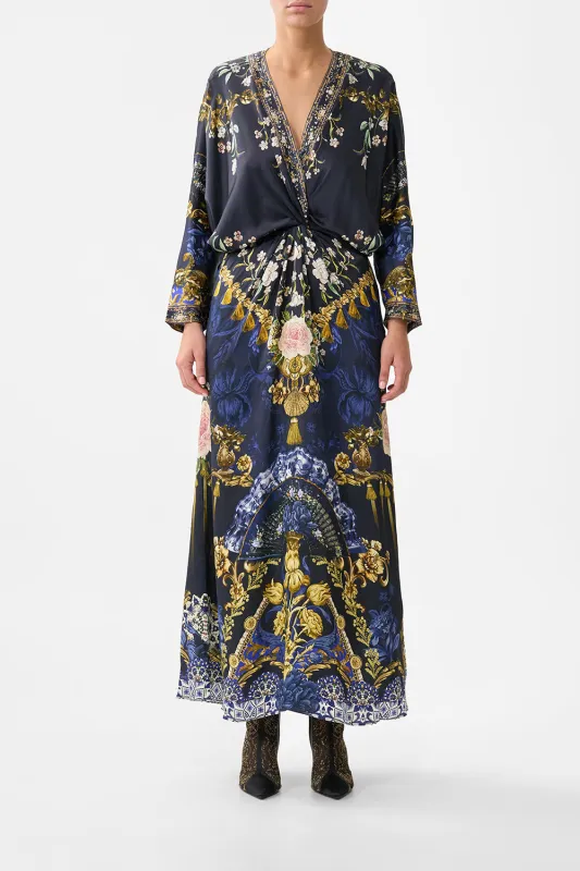 TWIST FRONT BATWING DRESS NOTES FROM THE BLUE ROOM made by Camilla