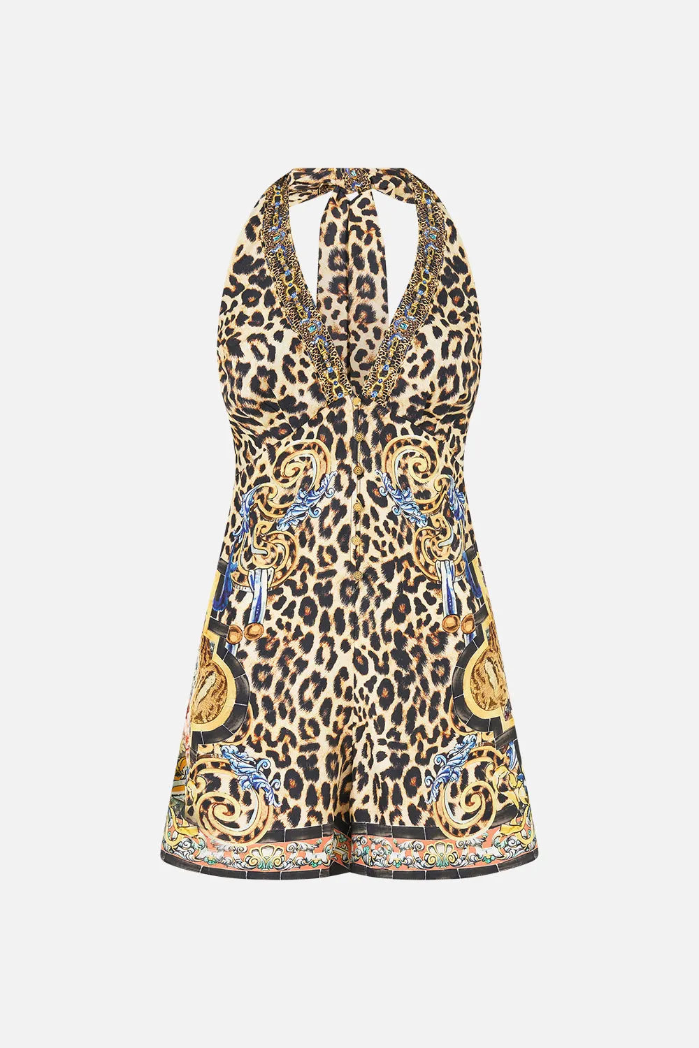 BUTTON FRONT HALTER PLAYSUIT SEVILLIAN STYLE sold by Camilla product image thumbnail 3