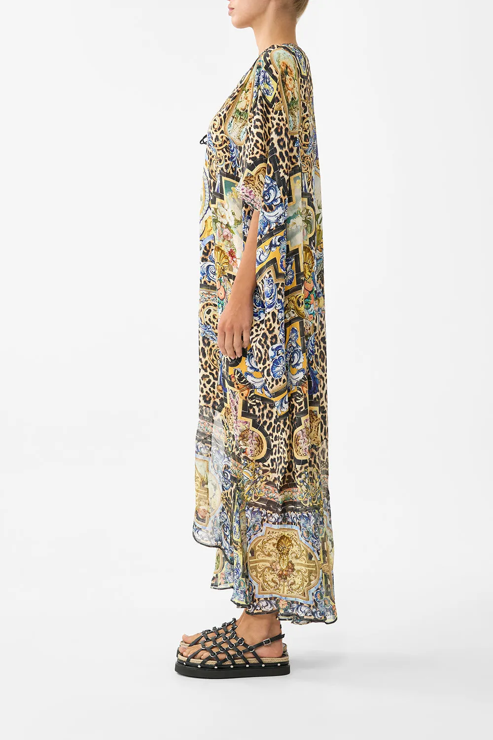 LACE UP KAFTAN WITH HEM RUFFLE SEVILLIAN STYLE sold by Camilla product image thumbnail 4