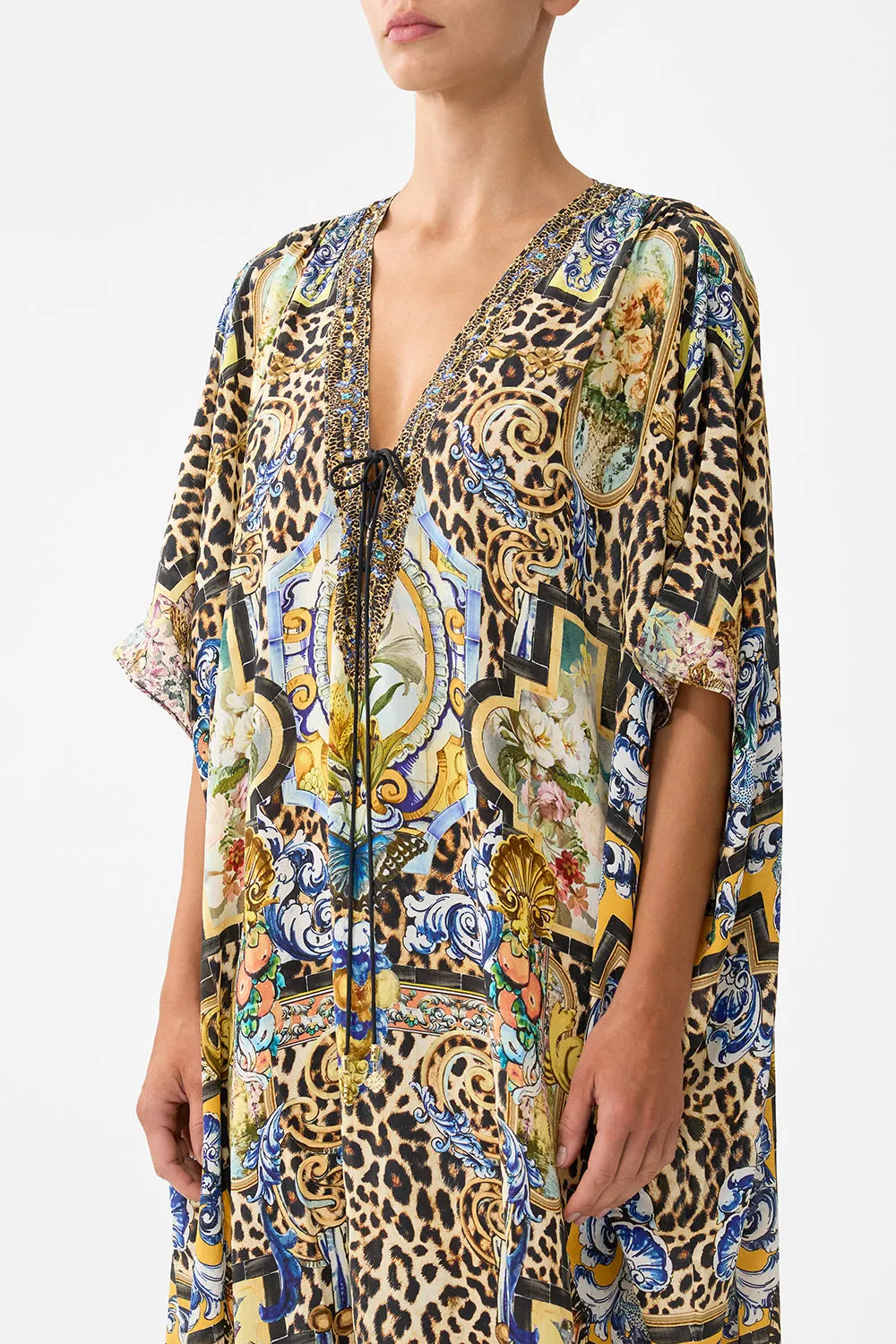 LACE UP KAFTAN WITH HEM RUFFLE SEVILLIAN STYLE sold by Camilla product image thumbnail 5