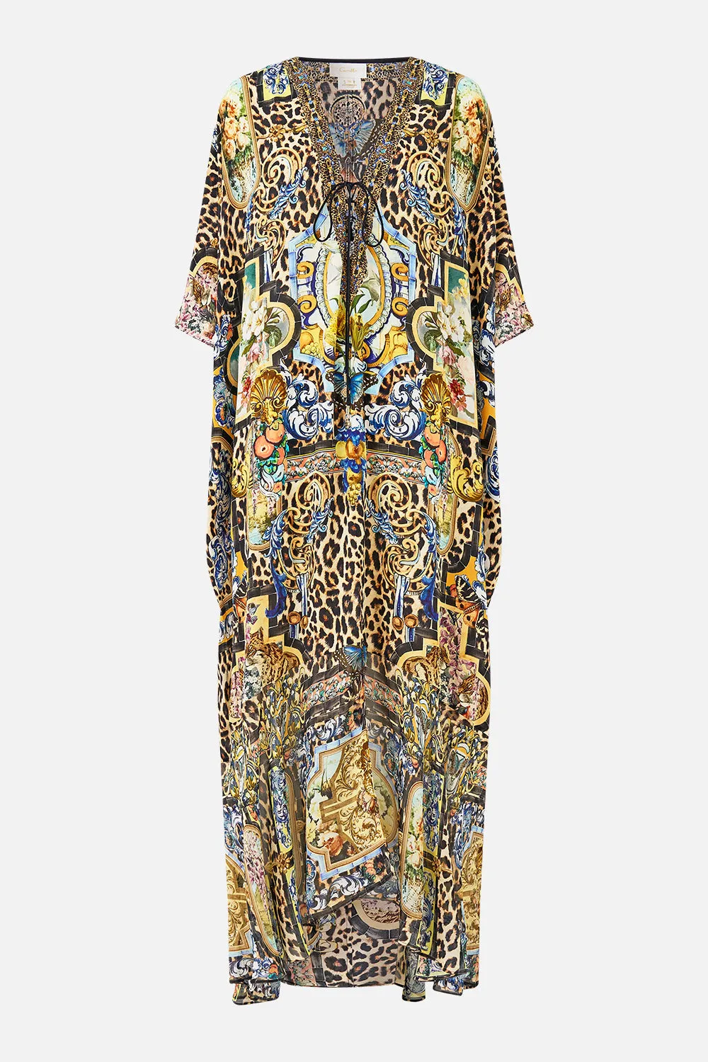 LACE UP KAFTAN WITH HEM RUFFLE SEVILLIAN STYLE sold by Camilla product image thumbnail 3