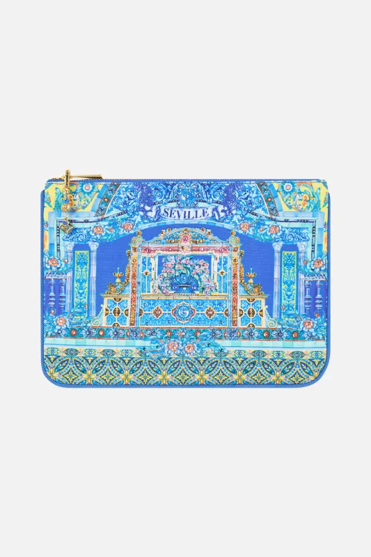 SMALL CANVAS CLUTCH BENEATH THE ANDALUSIAN SUN made by Camilla