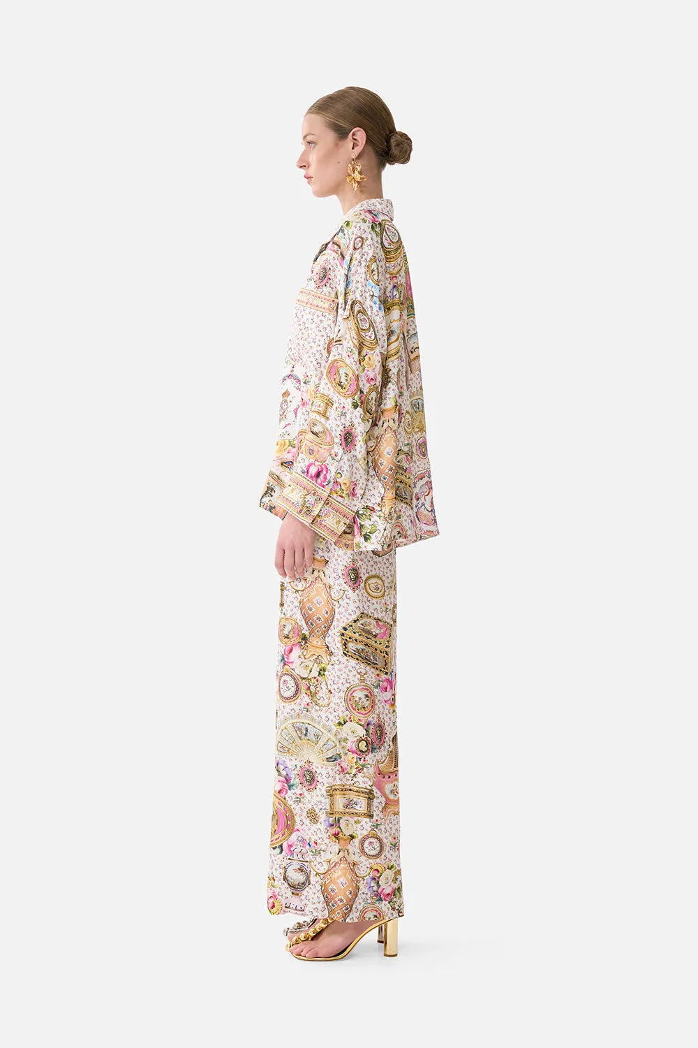 WIDE LEG WAISTED PANT IN THE HEART OF ART sold by Camilla product image thumbnail 4
