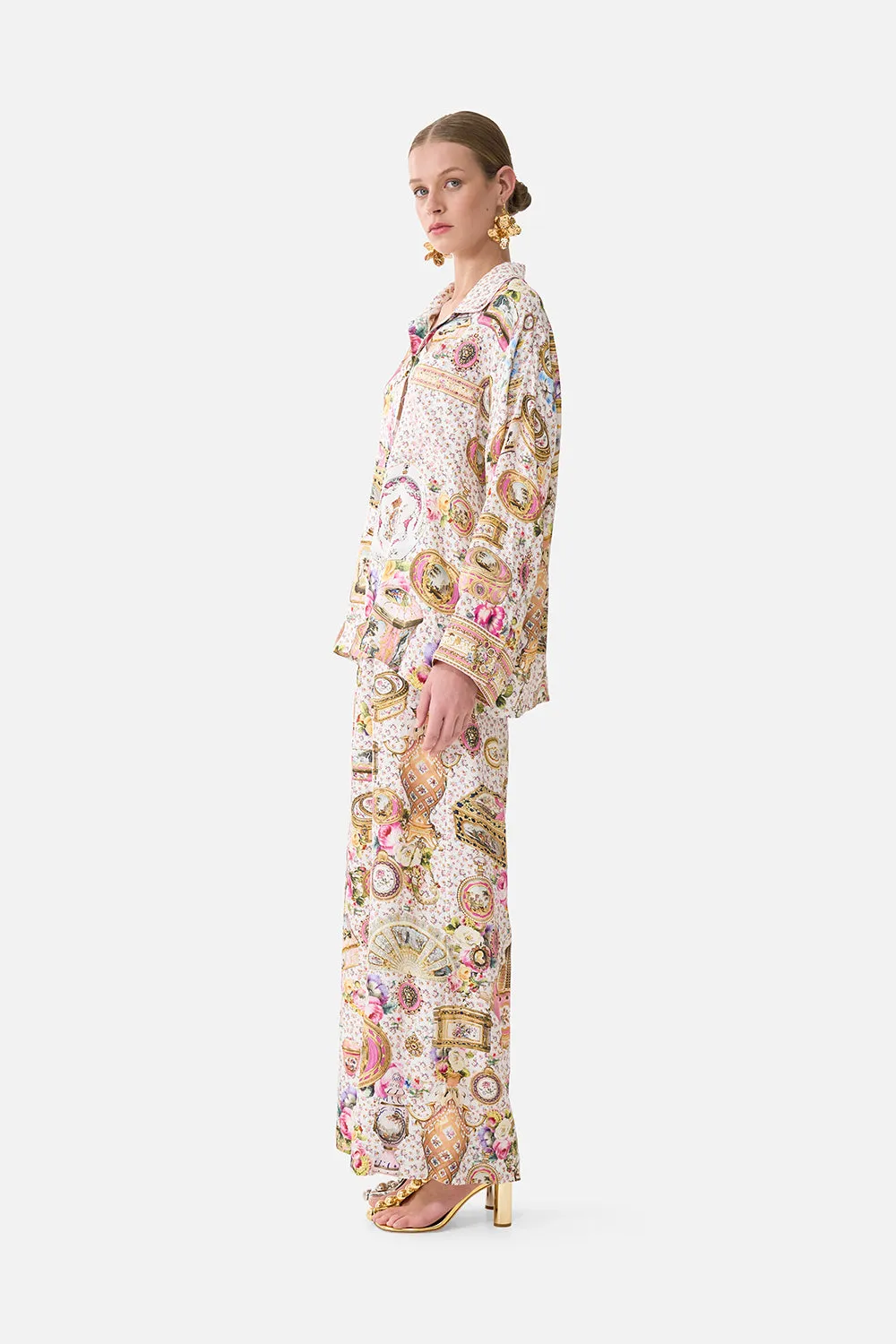 RELAXED COLLARED SHIRT WITH POCKET IN THE HEART OF ART sold by Camilla product image thumbnail 4