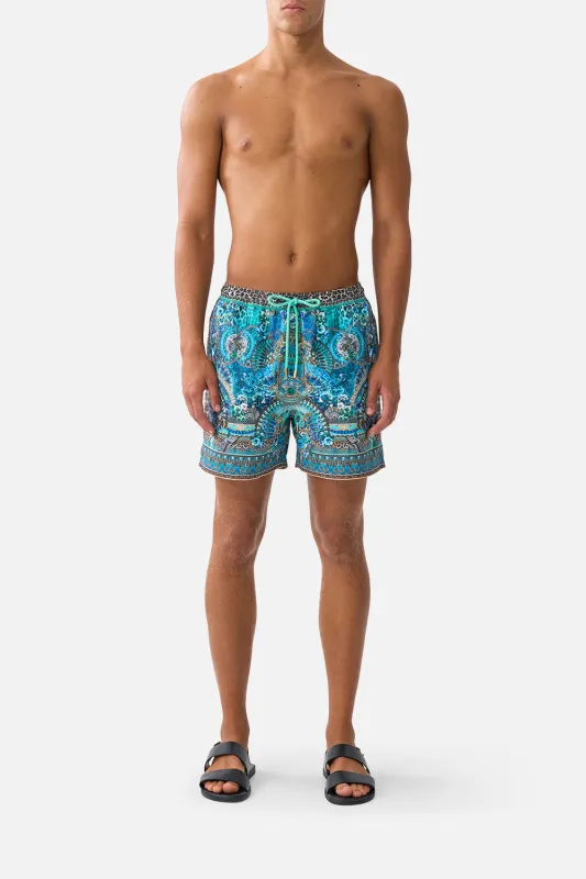 MID LENGTH BOARDSHORT WITH ELASTIC WAIST FLAMENCO EUPHORIA made by Camilla