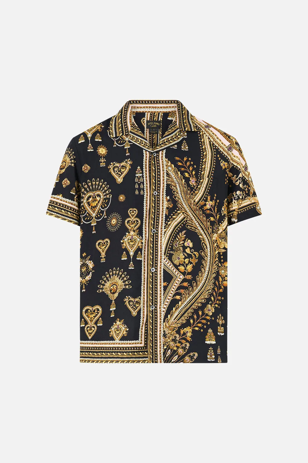 SHORT SLEEVE CAMP COLLARED SHIRT TAURUS RISING sold by Camilla