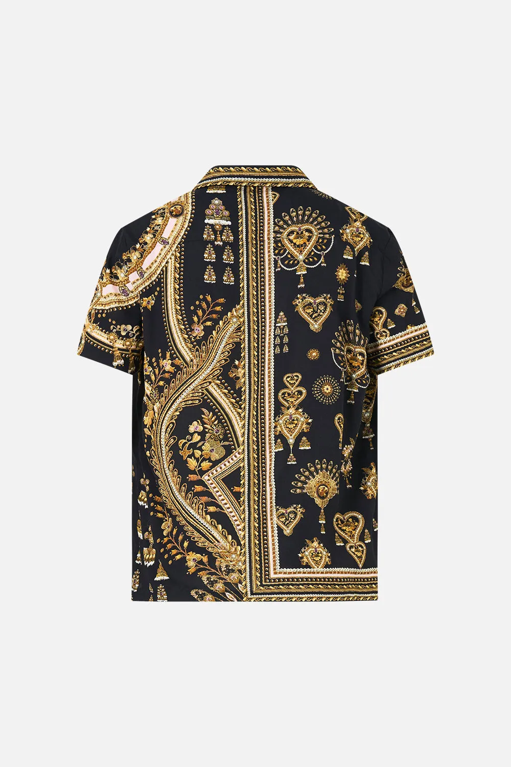 SHORT SLEEVE CAMP COLLARED SHIRT TAURUS RISING sold by Camilla product image thumbnail 2