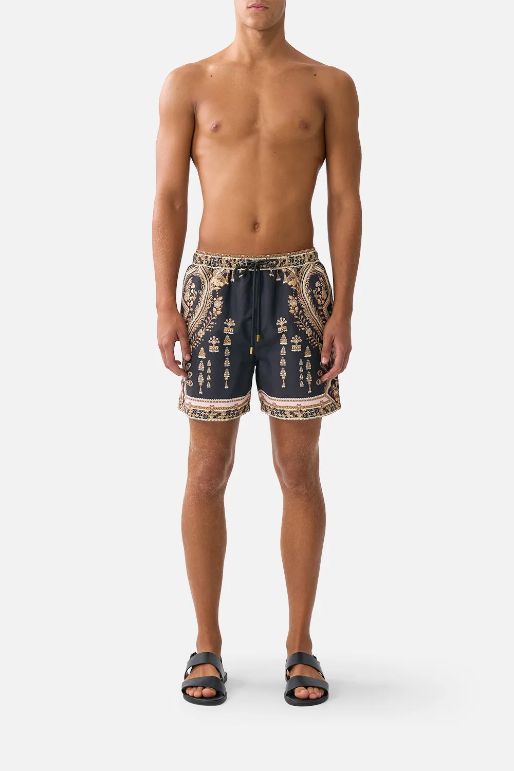 MID LENGTH BOARDSHORT WITH ELASTIC WAIST TAURUS RISING sold by Camilla