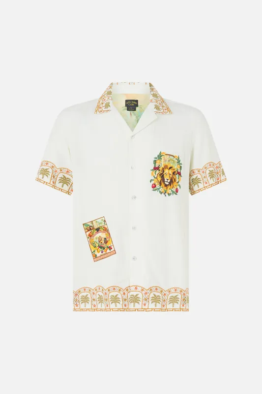 SHORT SLEEVE CAMP COLLARED SHIRT VA VA VINTAGE made by Camilla