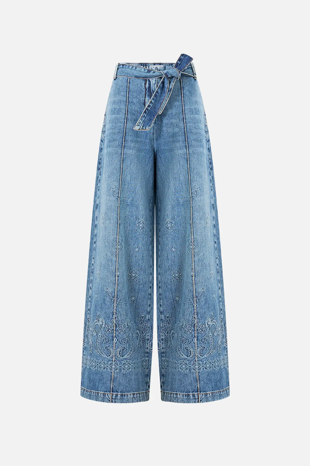 WIDE LEG BELTED JEAN DENIM sold by Camilla product image thumbnail 3