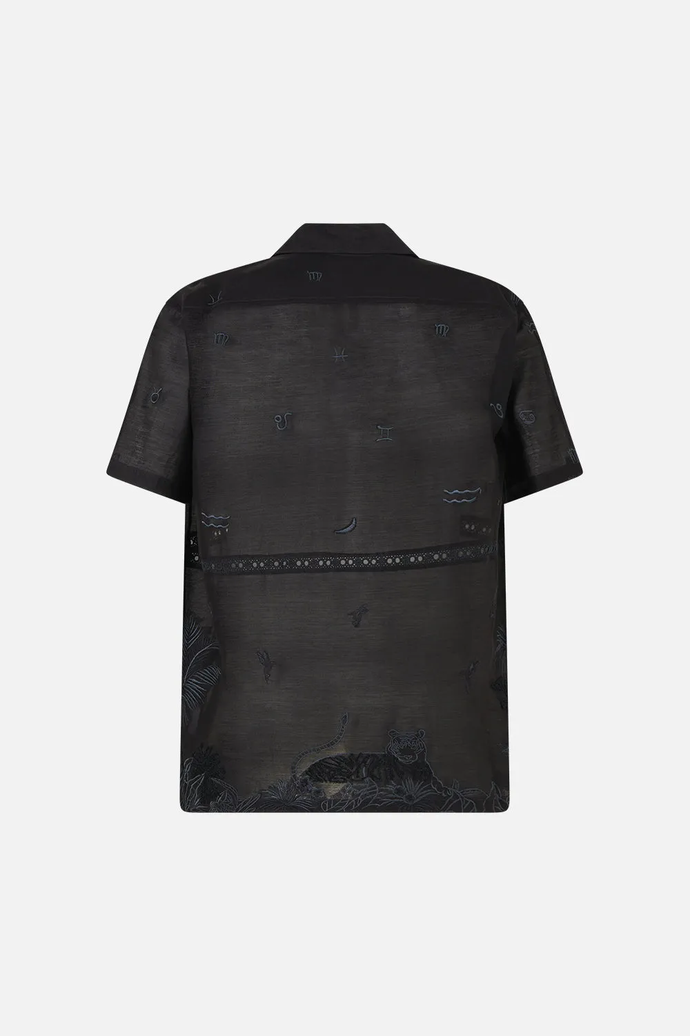 RELAXED FIT SHORT SLEEVE CAMP COLLARED SHIRT PALACE ZOOLOGY sold by Camilla product image thumbnail 2