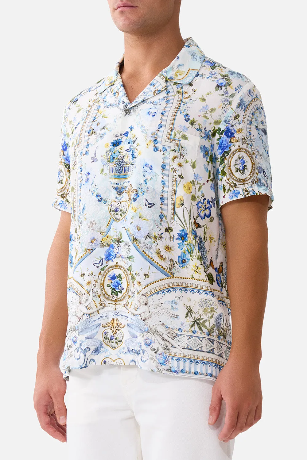 SHORT SLEEVE CAMP COLLARED SHIRT DANDELION SKIES sold by Camilla product image thumbnail 5