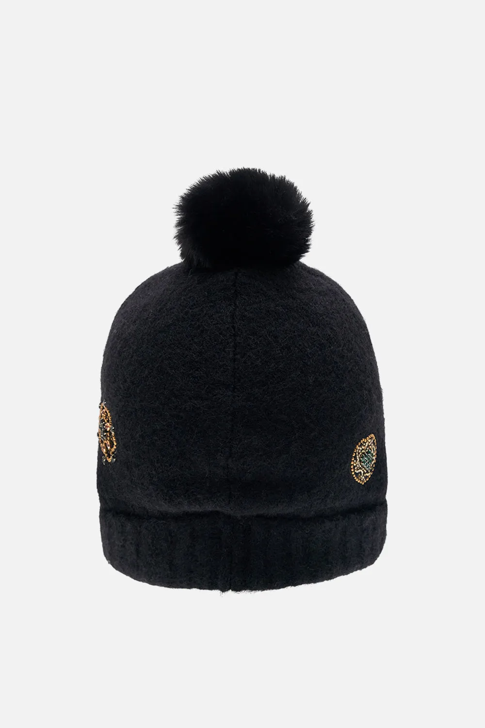 EMBELLISHED BEANIE SOLID BLACK sold by Camilla product image thumbnail 2