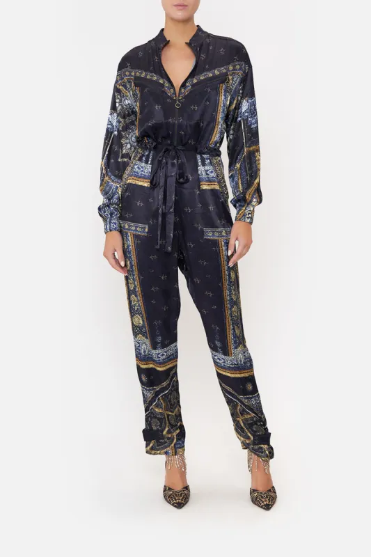 DRAWSTRING ZIP JUMPSUIT FOREVER FAMILY sold by Camilla