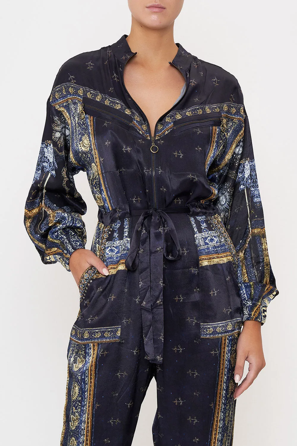 DRAWSTRING ZIP JUMPSUIT FOREVER FAMILY sold by Camilla product image thumbnail 5