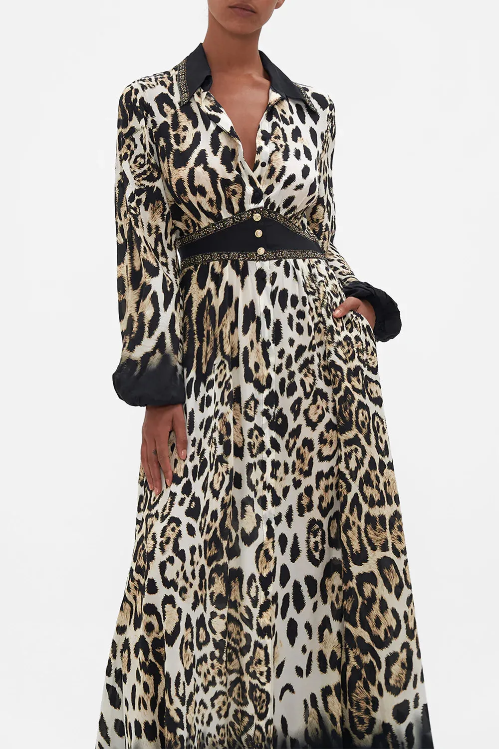 WAISTBAND LONG DRESS WITH COLLAR COOL FOR CATS sold by Camilla product image thumbnail 5