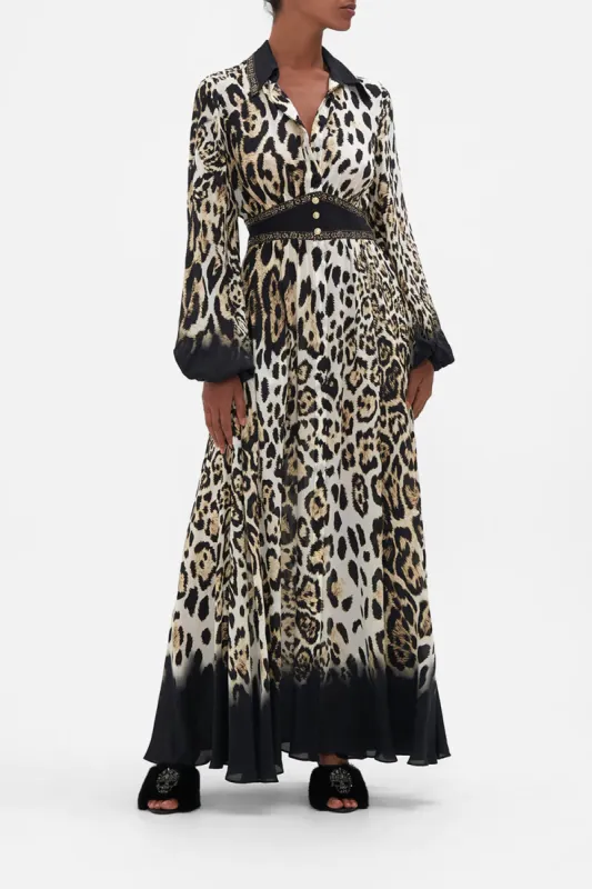 WAISTBAND LONG DRESS WITH COLLAR COOL FOR CATS sold by Camilla