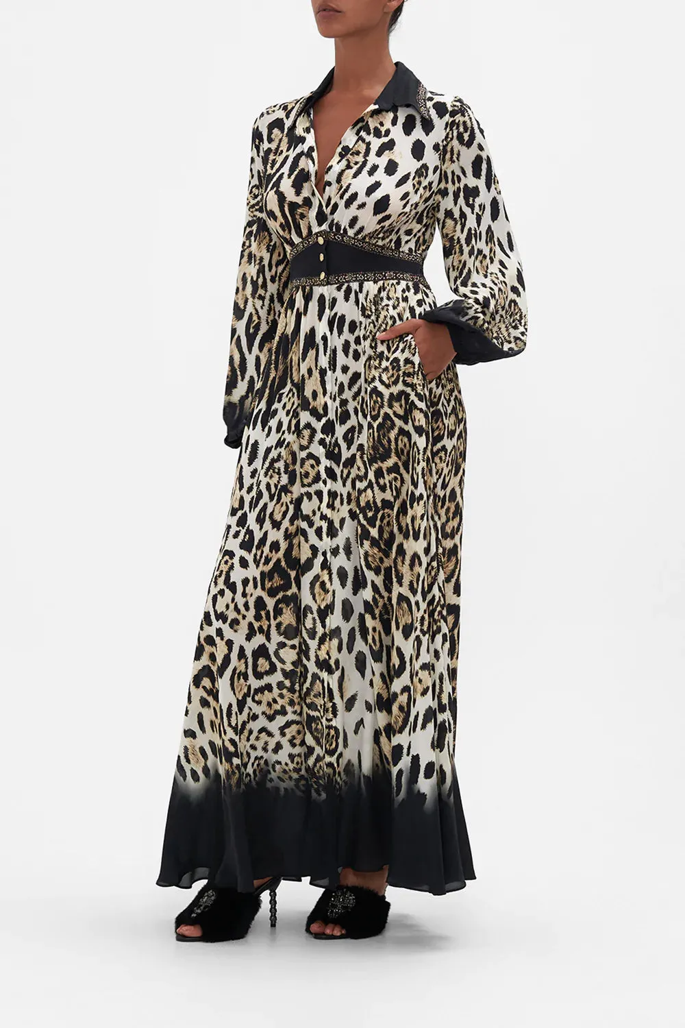 WAISTBAND LONG DRESS WITH COLLAR COOL FOR CATS sold by Camilla product image thumbnail 4