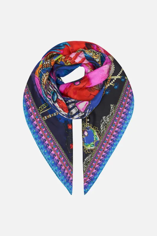 LARGE SQUARE SCARF DANCING WITH DESTINY sold by Camilla