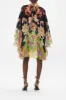 HIGH NECK RUFFLE SWING DRESS SUNDOWNERS IN SICILY sold by Camilla