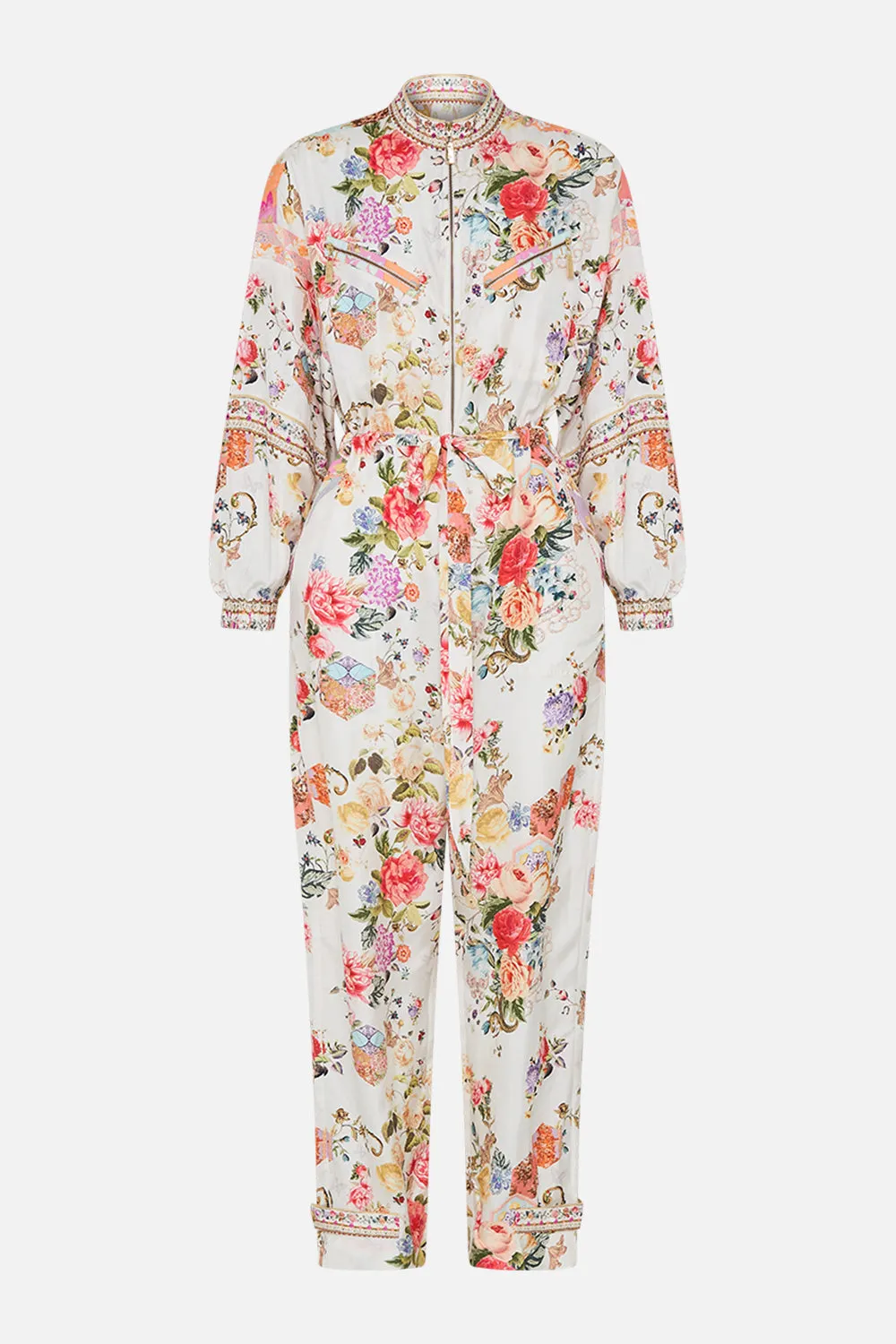 PANELLED DRAWSTRING ZIP JUMPSUIT SEW YESTERDAY sold by Camilla product image thumbnail 3