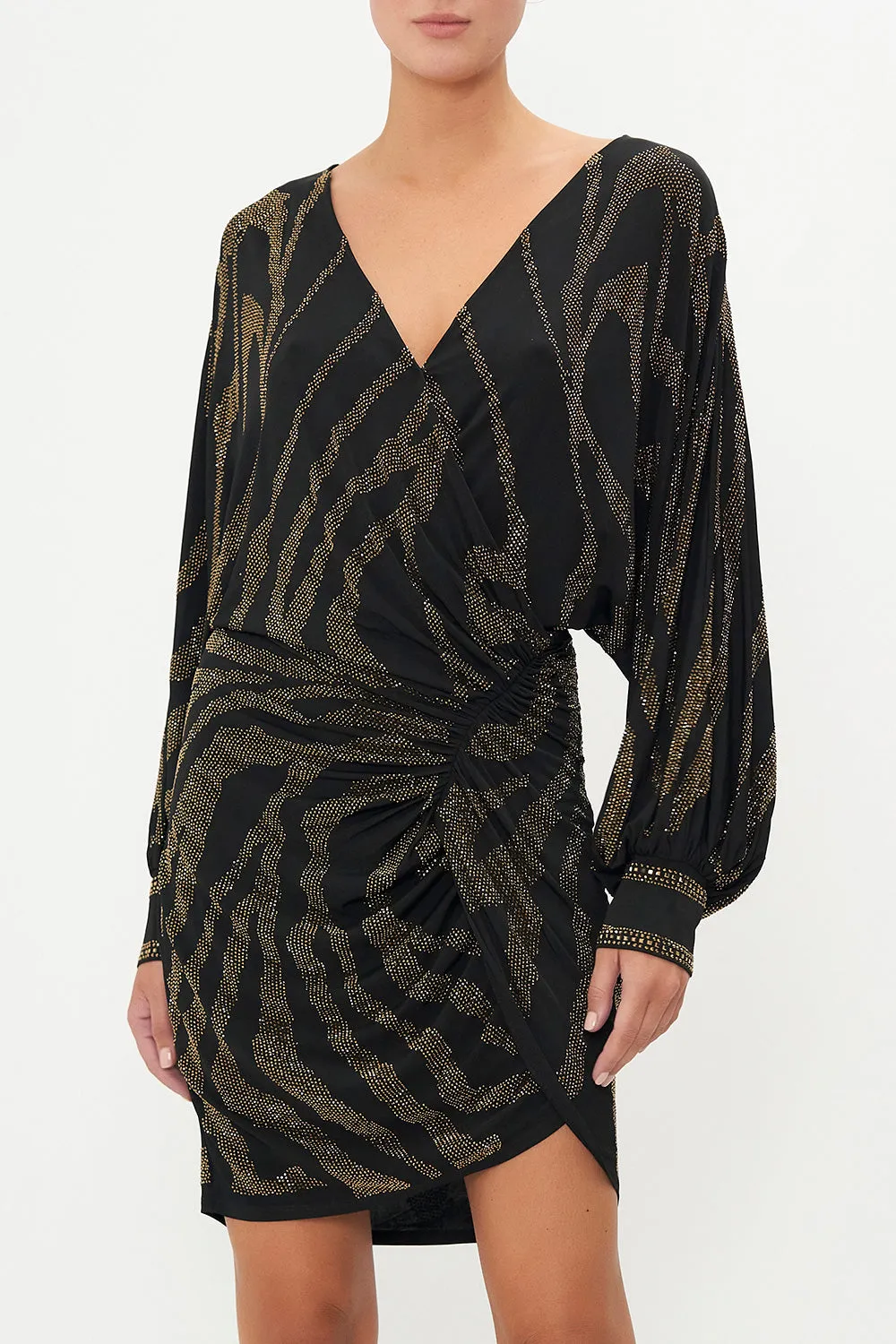 GATHERED MINI JERSEY DRESS TAME MY TIGER sold by Camilla product image thumbnail 4