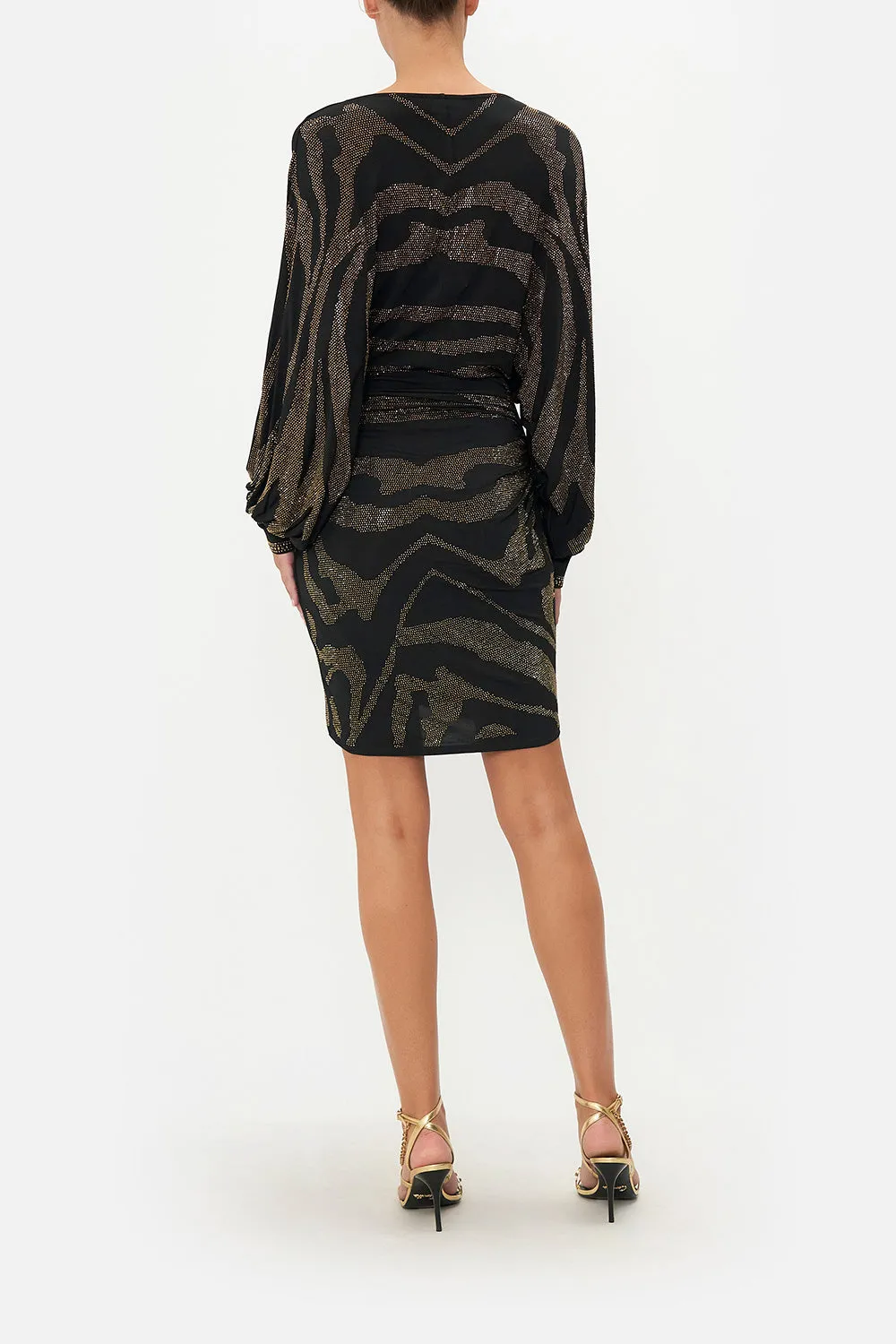 GATHERED MINI JERSEY DRESS TAME MY TIGER sold by Camilla product image thumbnail 2