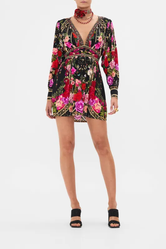 V NECK WAISTED JERSEY MINI DRESS RESERVATION FOR LOVE sold by Camilla