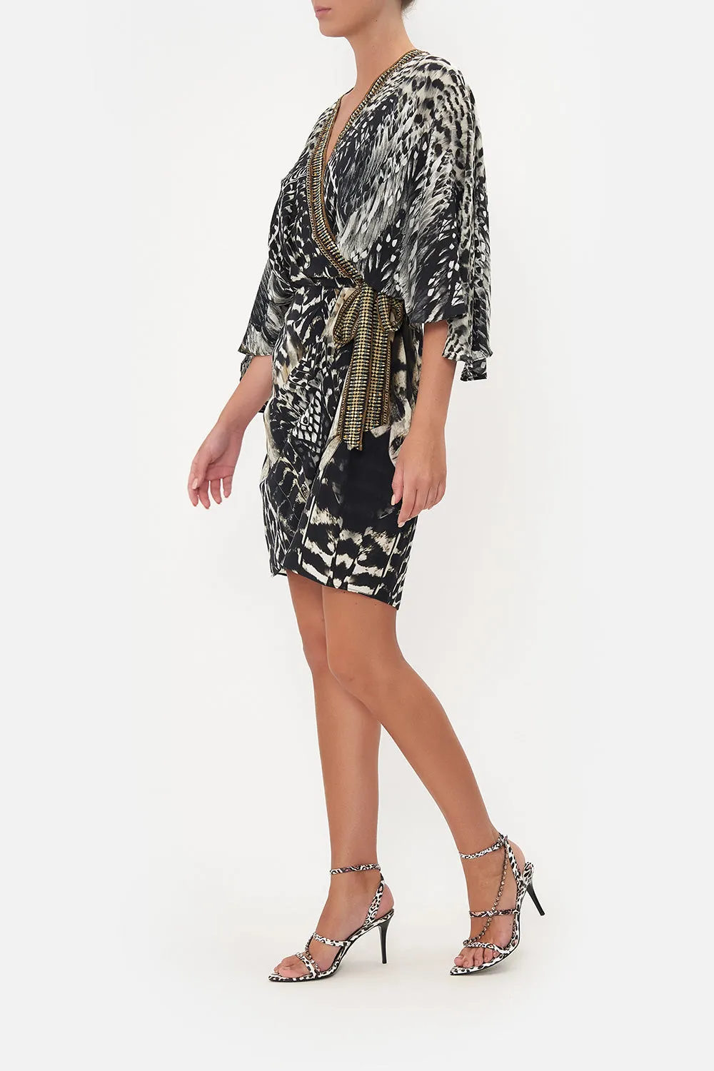DRAPED FRONT WRAP DRESS NIGHT OWL sold by Camilla product image thumbnail 4